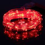 Home Indoor Outdoor Decoration Copper String Light Merry Christmas Wedding Warm White Fairy Firefly String Light Set thumbnail-3