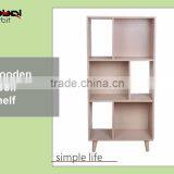 New Design Furniture Storage Wood Bookcase Wooden Book Shelf