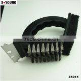 85011 2 Sided Grill Brush BBQ Cleaner Stainless Steel Edge thumbnail-4