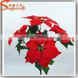 Wholesale Artificial Poinsettia Flowers Christmas Poinsettia Ornaments thumbnail-3