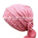 Pink Angola Wool Hat