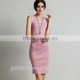 Hot Sale Knitting Fancy Dress for Women Ladies Sleeveless Casual Dress Spring Summer 2016 thumbnail-4