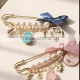 Heart&horse&tower Pendant Brooches Girls Breast Pin in thumbnail-4