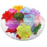 Custom Frosted Acrylic Flower Petal Beads Factory Wholesale Plastic Flower Petal Beads for Jewelry Accessories thumbnail-1
