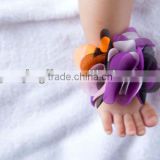 Newest Baby barefoot sandals foot flower infant Kids foot wear sandals walker shoes Barefoot Sandals