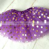2016 New Baby Girls Tutu Skirt Gold Polka Dot Tutu Pettiskirt thumbnail-4