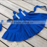 Latest Kids Modeling Clothes Fairy Mint Green Cotton Dress Children Lace Frocks thumbnail-4