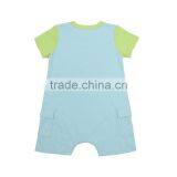 Summer Cool Baby Organic Romper Short Sleeve Kids Knitted Romper thumbnail-2