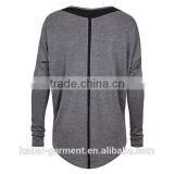 2015 Plus Size Long Sweatshirt / Gray Sweatshirt for Men and Women Loose Fit Sweatshirt thumbnail-2