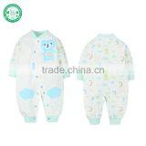 Pink/Blue/Yellow Colors Soft Cotton Baby Autumn Romper thumbnail-4