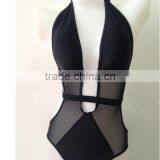 M865 Runwaylover2016 Ladies Sexy Black Perspective One Piece Bikini Swimwear thumbnail-2
