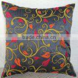 Decorative Pillow Cover, Grey Accent Pillow, Grey Couch Pillow, Throw Pillow, Floral Cushion Cover thumbnail-4