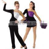 Girls' Stage Costumes -one Sleeve Team Dance Wear thumbnail-1