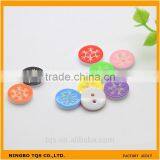 Fashion Snow Type 13mm 2-Holes Colorful Plastic Laser Shirt Buttons For Clothing thumbnail-1