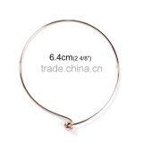 Copper Expandable Bangles Bracelets Round Single Bar Rose Gold thumbnail-2