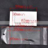 White Ear Hooks Earring Display Cards(with "Fashion Jewelry" Print) W/Self Adhesive Bags thumbnail-3