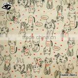 Cheap Wholes Fabric Cute Cat Pattern Fabric For Home Decoration thumbnail-1