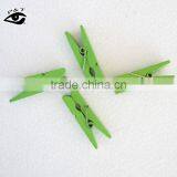 8 Colors Wood Clip Cute Fancy Paper Peggs Family Photo Pegs Zakka Official Clips thumbnail-5