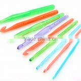 Charmkey Fresh Colorful Needlework Plastic Knitting Set 9pcs Corchet Hook Set Price Cheap thumbnail-1