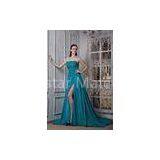 Green Strapless Chiffon Long Evening Dress Party Gowns Online Shop 2013 Beads thumbnail-1