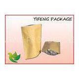 Custom Laminated Plastic Stand Up Kraft Paper Pouches For Herbs Tea thumbnail-1