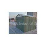 Small Zinc Steel Powder Coated Apex Metal Shed For Tools Storage / Car Garage 6x8