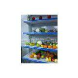 Fruit Display Multideck Open Chiller Fortified Wheels With Night Curtain