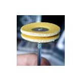 Chamois Buffing Wheel With Mandrel