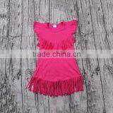 Yawoo 2017 Wholesale New Designs Tassels Summer Dresses Baby Dress Cutting thumbnail-3