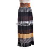 Hot Sale Fashion Women Ice Silk Pleated Ladies Skirt thumbnail-1