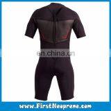 Customize 2/3MM Premium Neoprene CR Men Short Sleeve Underwater Shorty Diving Suit thumbnail-2
