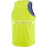 Dark Blue/ Fluo Green Mens Sports Tank Tops/ Newest Design 2015 Running Mens Tank Top thumbnail-4