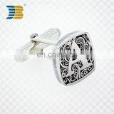 Wholesale Simple Design Custom Metal Letter Cufflinks