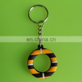 custom pvc swimming ring keychains