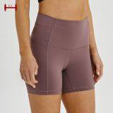 Wholesale Women Fitness Shorts Lycra Spandex Gym Shorts Workout Clothing Manufacturer thumbnail-2