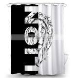 Waterproof Polyester Fabric Bathroom Animal Printed Shower Curtain thumbnail-4