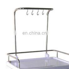 High Quality ABS and 304 Steel Material IV Trolley With Two Dirt Buckets for Patient First Aid thumbnail-4