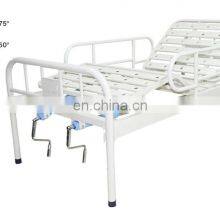 Multi-function Stainless Steel Headboard Elderly Care 2 Crank Manual Hospital Bed thumbnail-3