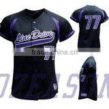 100% Polyester Dri Fit Sleeveless Baseball Jersey Pattern Baseball Jersey Buttons Shirt thumbnail-3
