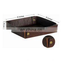 Новая милая кожаная лоток для украшений для офисного стола, складной органайзер для рабочего стола thumbnail-5