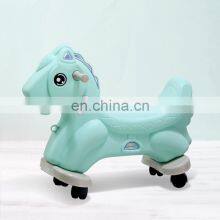 Factory Price Kindergarten Children Ride on Toys 2019 Popular Indoor 2 in 1 Plastic Rocking Horse for Kids thumbnail-3