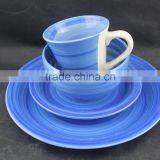 Stoneware Hand Painted Dinnerware Set With Cheap Price and Good Quality thumbnail-3
