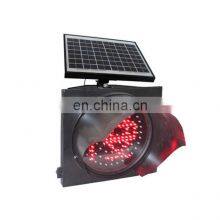 Hot Sale Road Safety Yellow Solar Flashing Traffic Light
