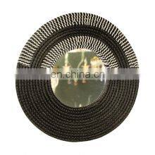 Wholesale Back And White Seagrass Boho Mirror With Plastic String Wall Mirror Decor Art Decor Manufacturer Vietnam Supplier thumbnail-1
