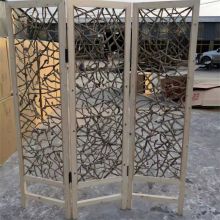 Hot Sale Customized  Wooden Panel Room Partition Wooden Screen
