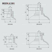 Flat Suction Cup Vacuum Suction Cup With Connector thumbnail-3