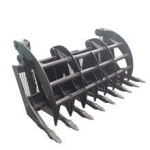 Skid Steer Rake Grapple, Multi-Functional Root & Debris Rake Grapple thumbnail-1