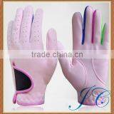 High Quality Outdoor Leather Colored Golf Gloves for Kids With Custom Made thumbnail-2