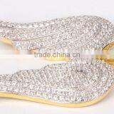 925 Sterling Silver Necklace Cz Angel Wing Religious Pendant Necklace thumbnail-5