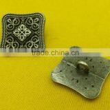 20mm Square Shape Fancy Metal Shank Button For Jacket --- MJ1420 thumbnail-3